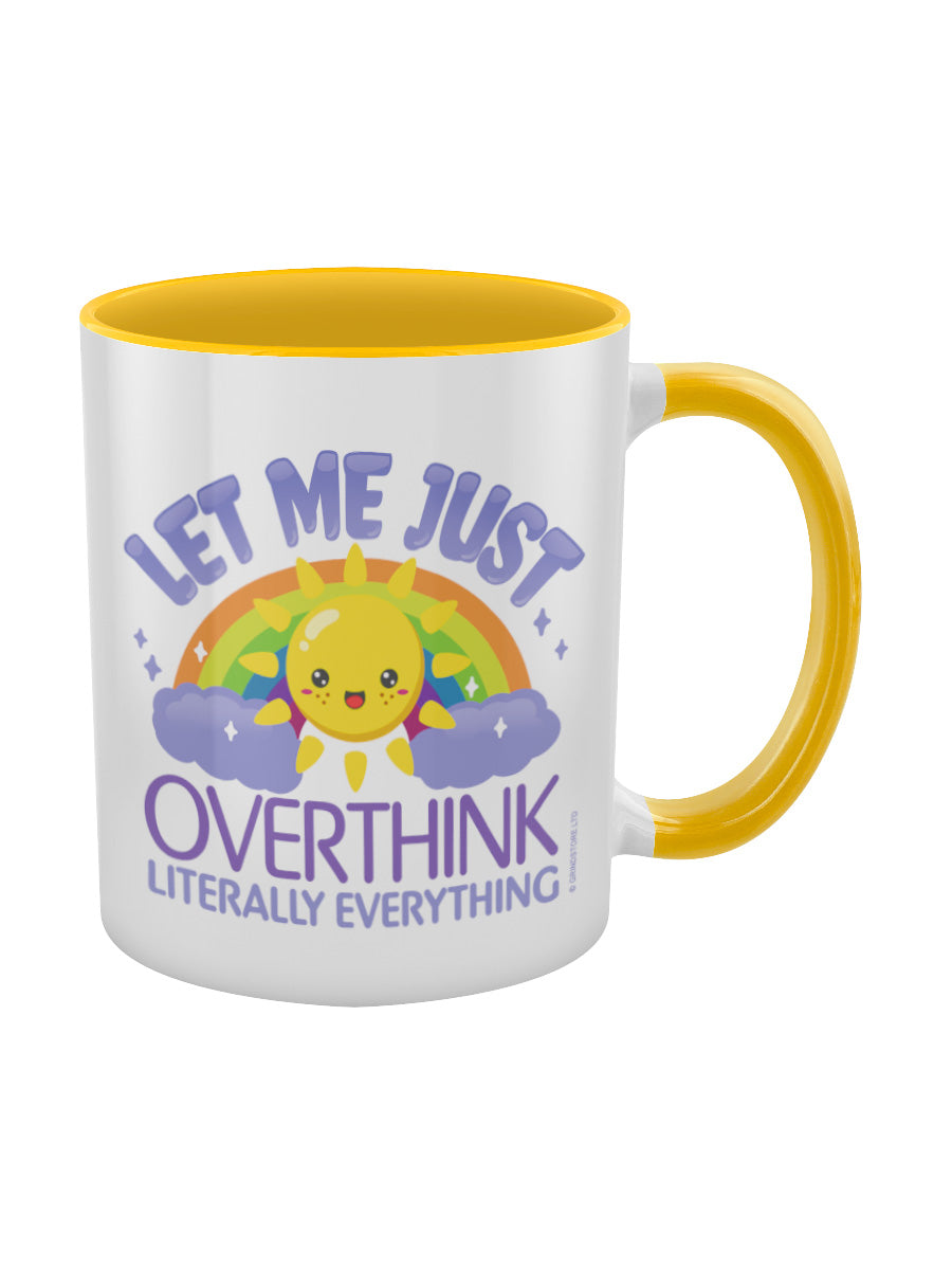 Let Me Just Overthink Literally Everything Yellow Inner 2-Tone Mug