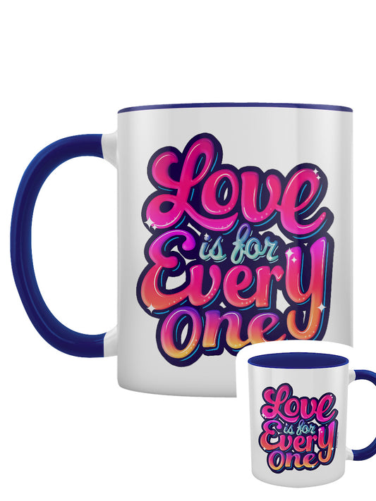 Love Is For Everyone Blue Inner 2-Tone Mug
