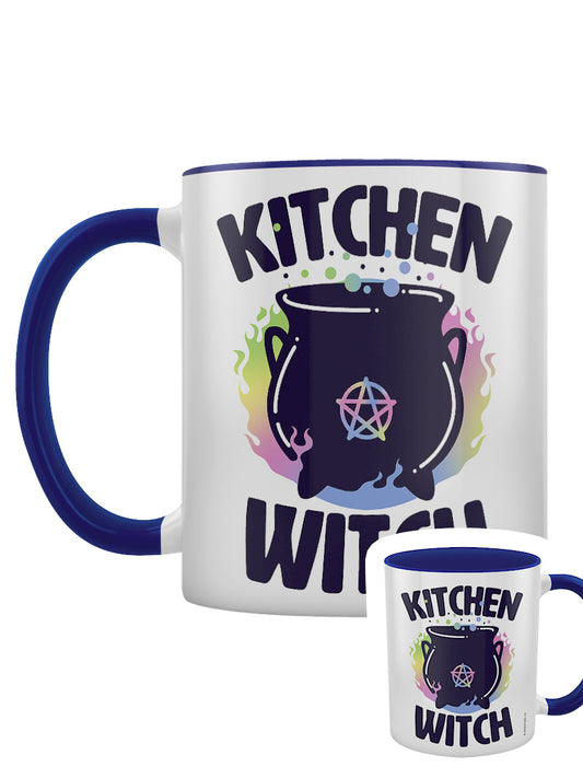 Kitchen Witch 2-Tone Mug Blue