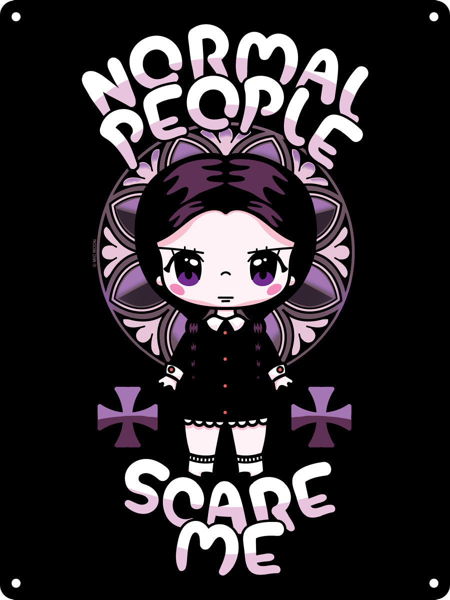 Mio Moon Normal People Scare Me Mini Tin Sign