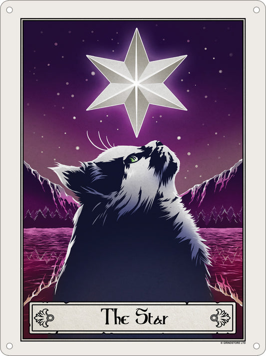 Deadly Tarot Felis - The Star Mini Tin Sign