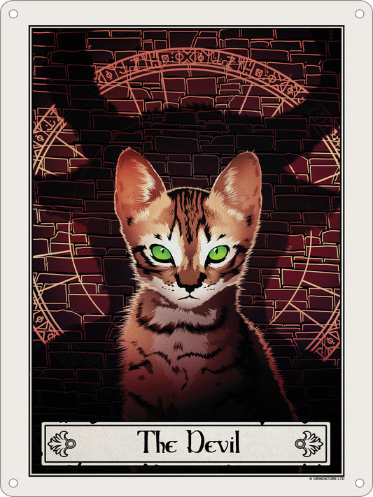 Deadly Tarot Felis - The Devil Mini Tin Sign