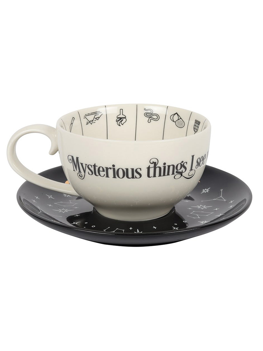 Fortune Telling Ceramic Cup & Saucer