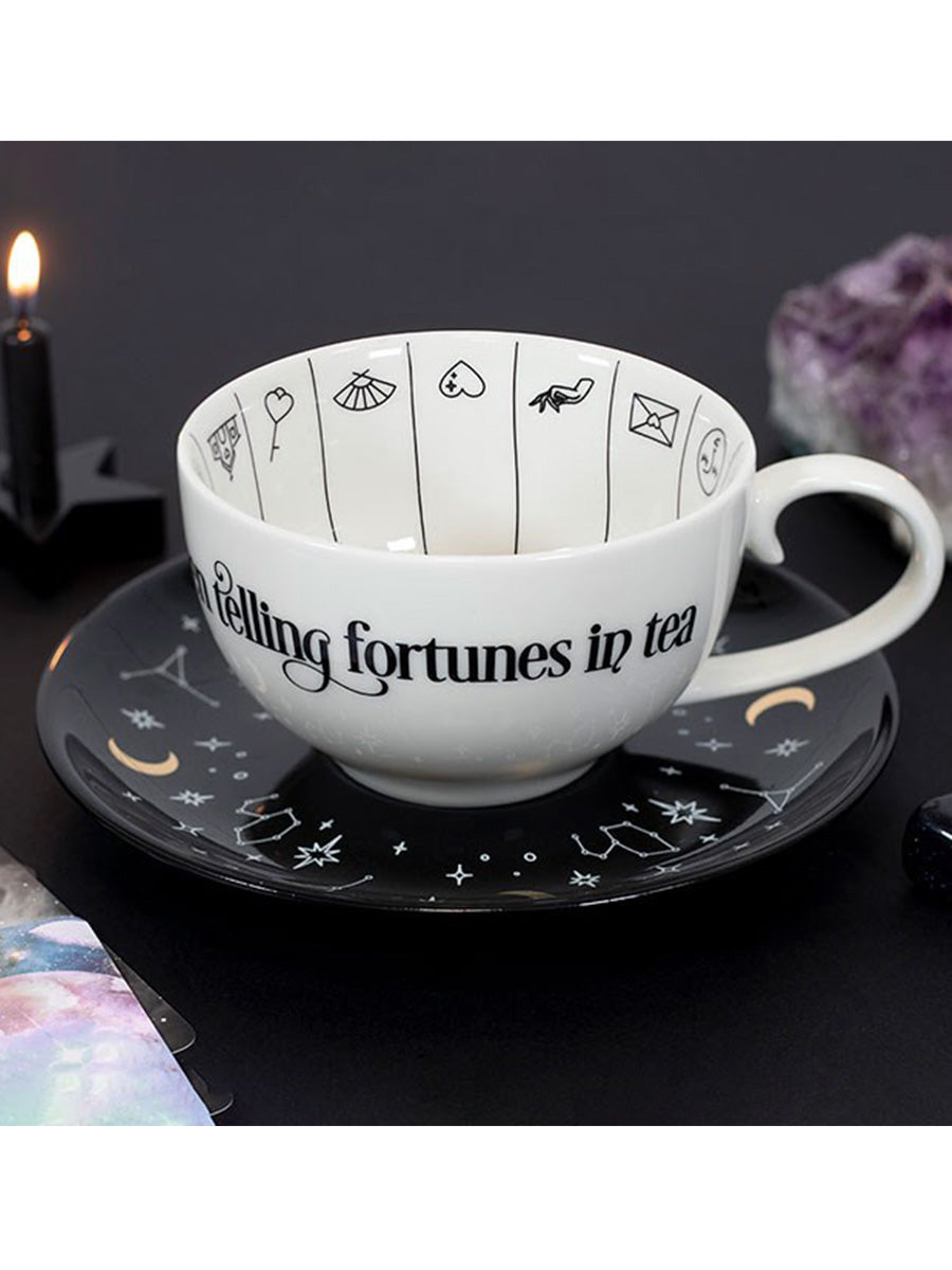 Fortune Telling Ceramic Cup & Saucer