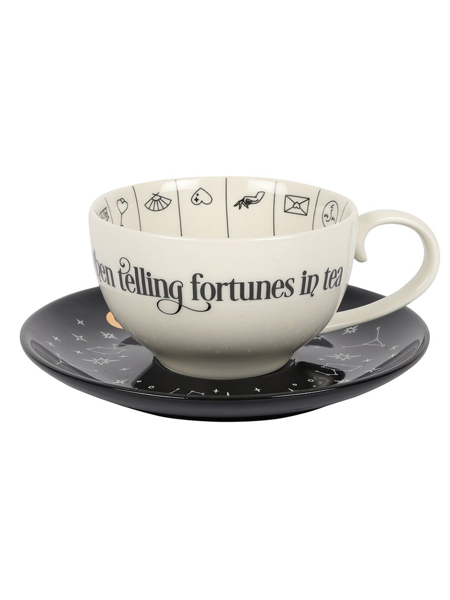 Fortune Telling Ceramic Cup & Saucer