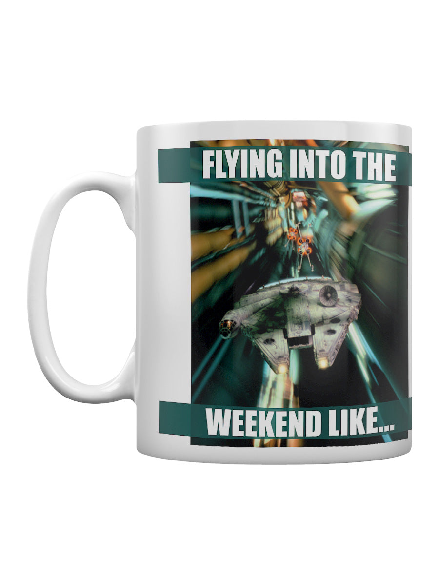 Star Wars (Flying into the Weekend) Coffee Mug