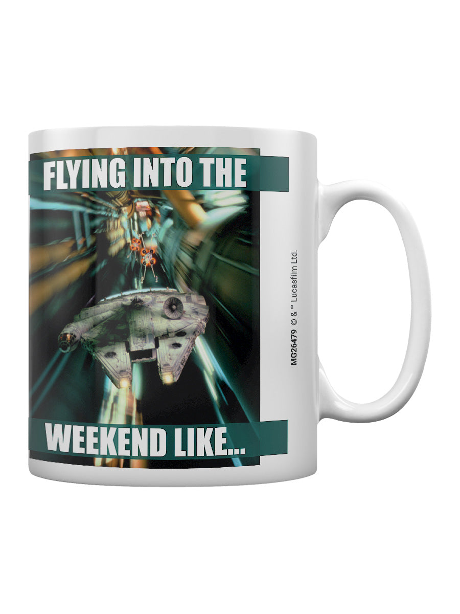 Star Wars (Flying into the Weekend) Coffee Mug