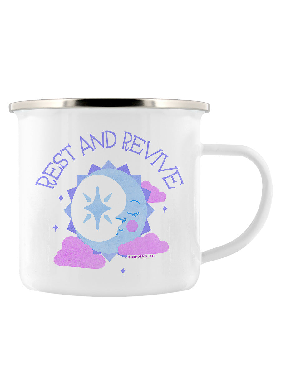 Rest and Revive Enamel Mug