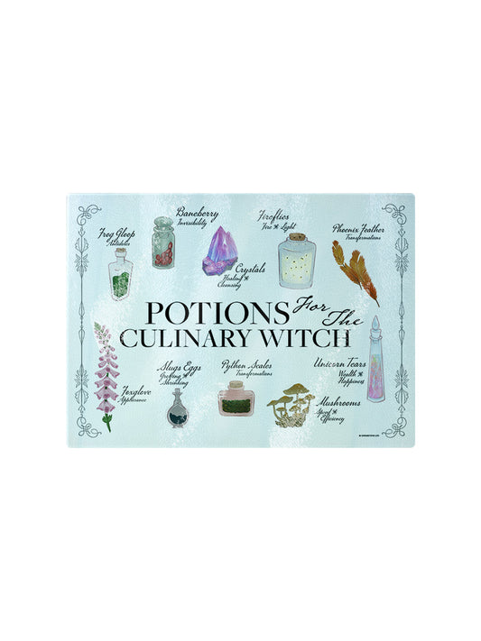 Potions For The Culinary Witch Small Rectangular Chopping Board