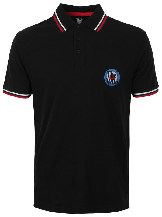 The Who Target Logo Men's Black Polo Shirt
