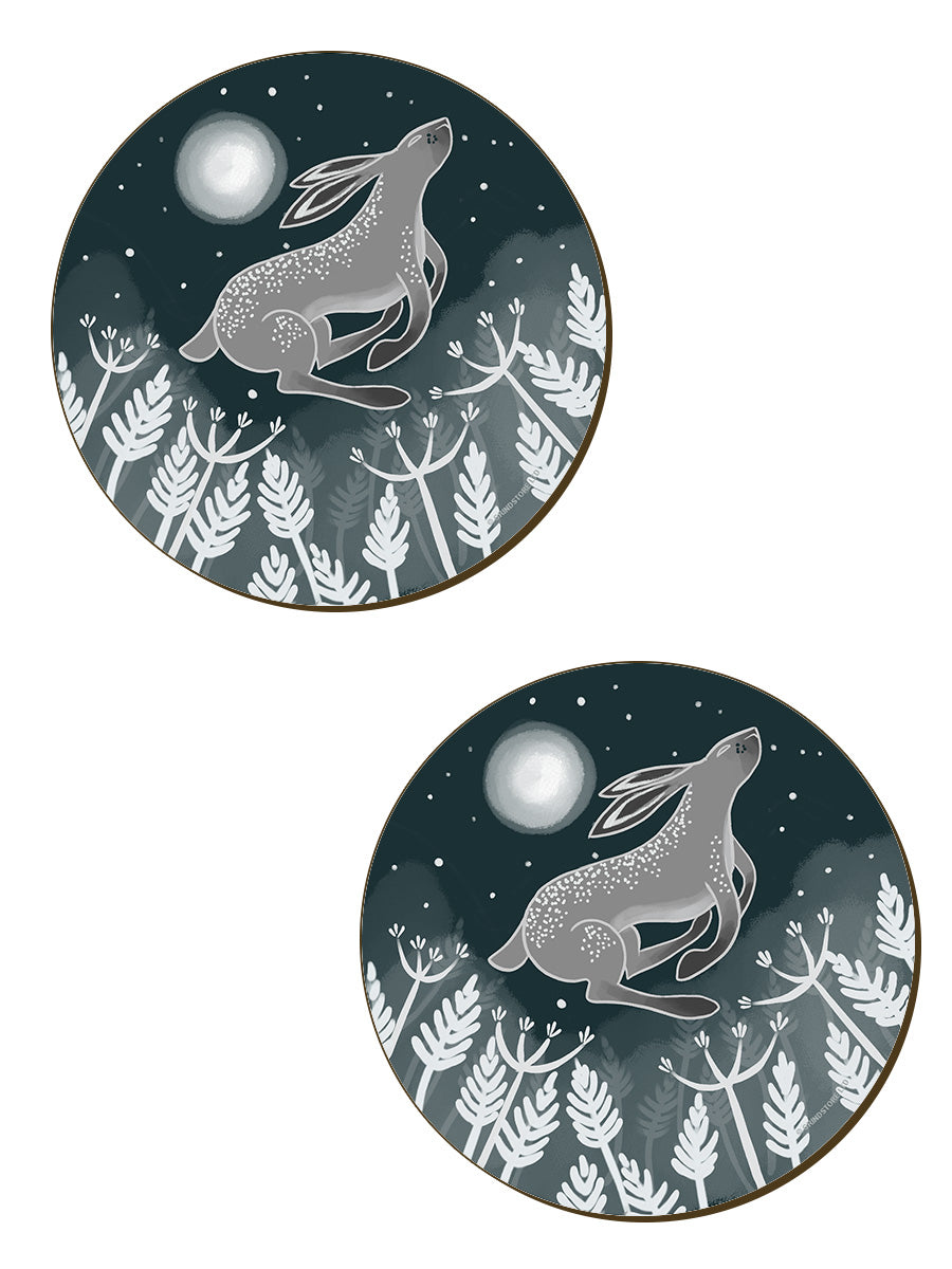 Lunar Lapin 4 Piece Coaster Set