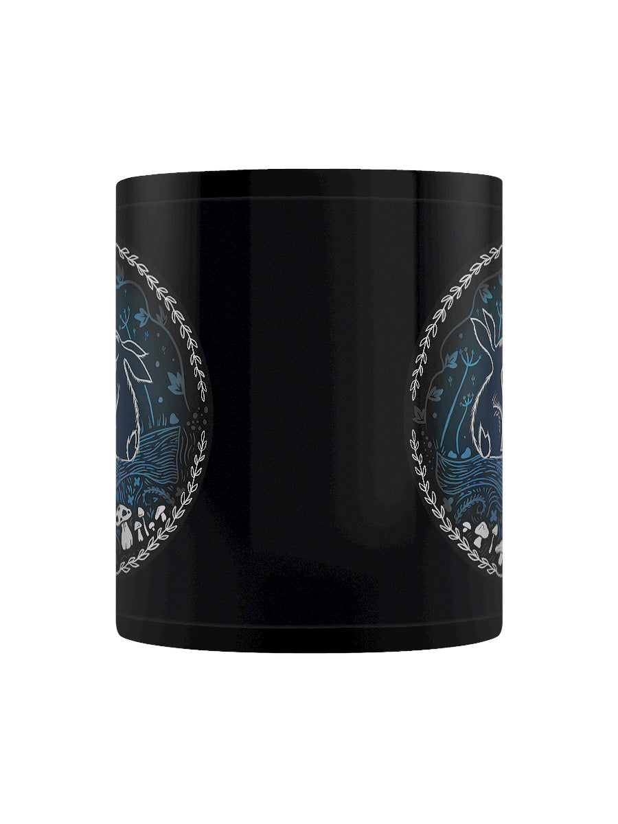 Moonlit Tryst Black Mug