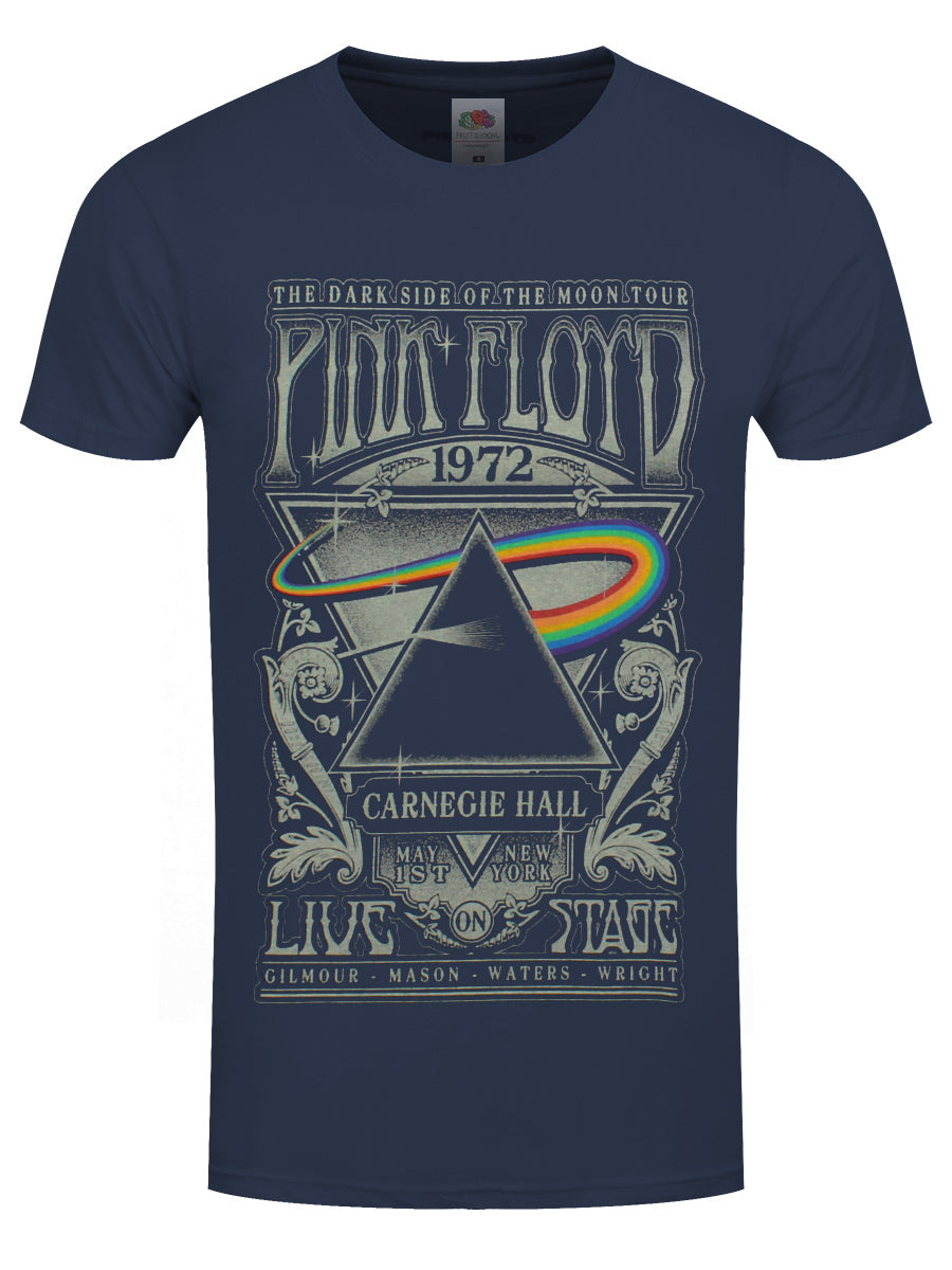 Pink Floyd Carnegie Hall Poster Men's Denim T-Shirt