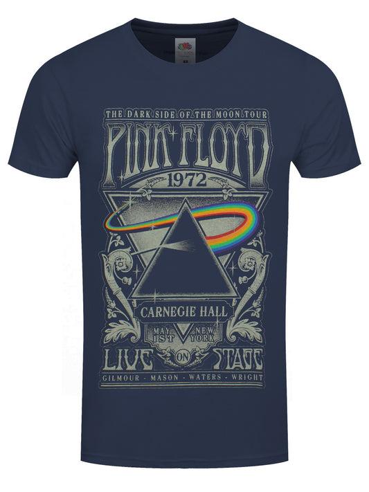 Pink Floyd Carnegie Hall Poster Men's Denim T-Shirt