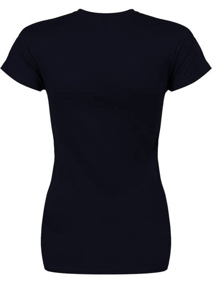 Pink Floyd Carnegie Hall Poster Ladies Navy Blue T-Shirt