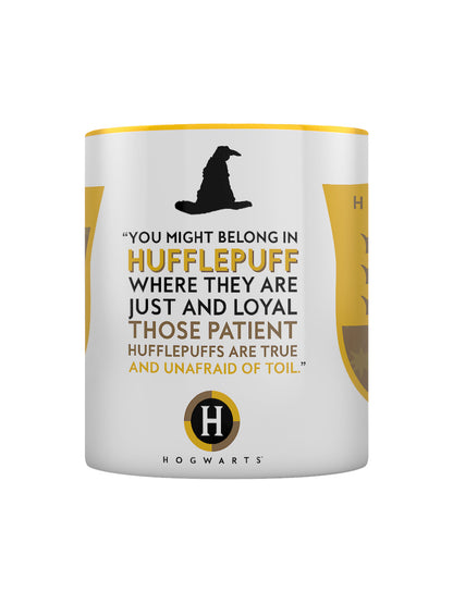 Harry Potter (Hufflepuff House Pride) Yellow Coloured Inner Mug