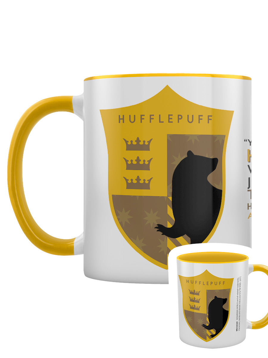 Harry Potter (Hufflepuff House Pride) Yellow Coloured Inner Mug