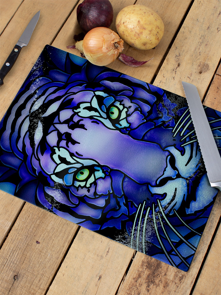 Azure Tiger Chopping Board