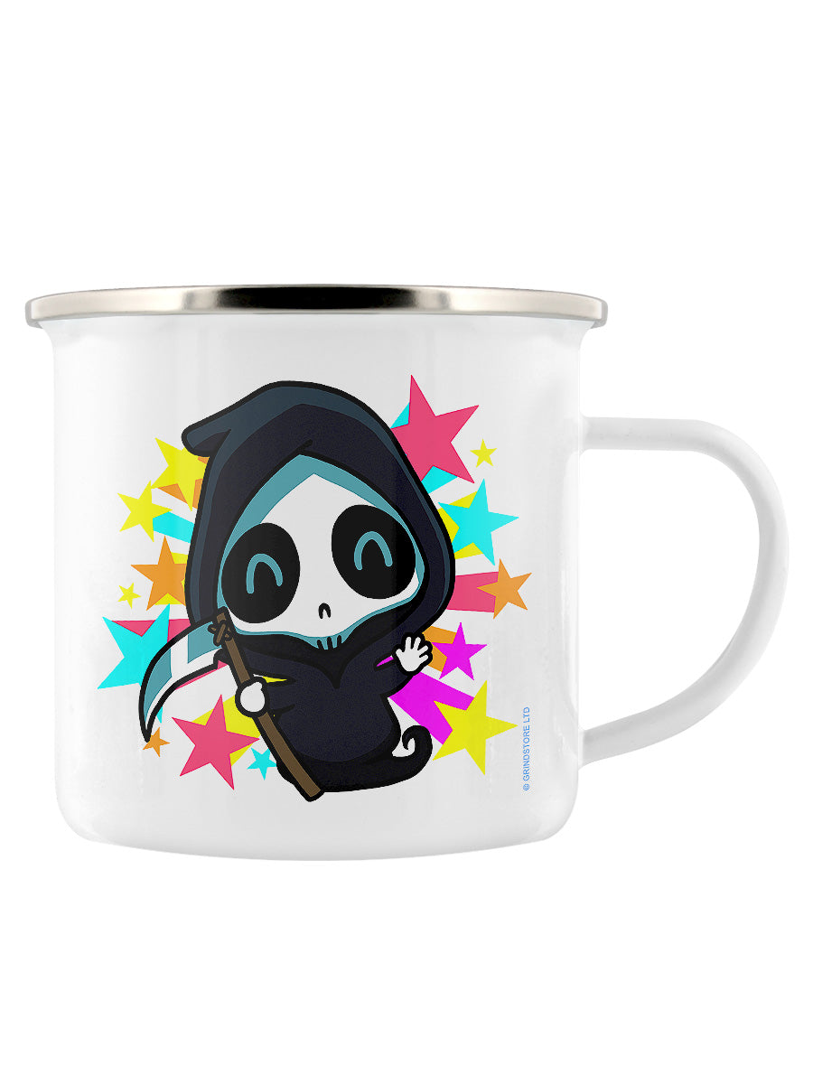 Rainbow Reaper Stars Enamel Mug