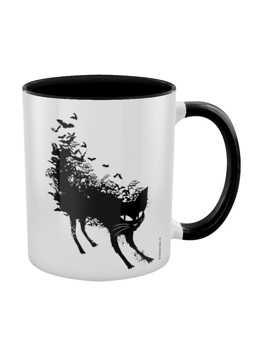 Bat Cat Black Inner 2-Tone Mug