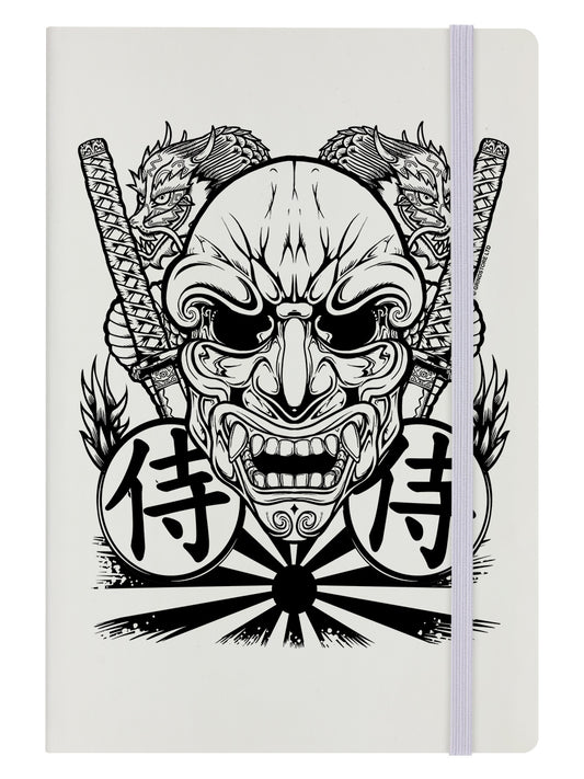 Unorthodox Collective Samurai Mask Cream A5 Hard Cover Notebook