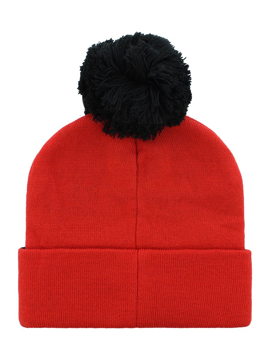 Marvel Deadpool Face Red Pom Beanie