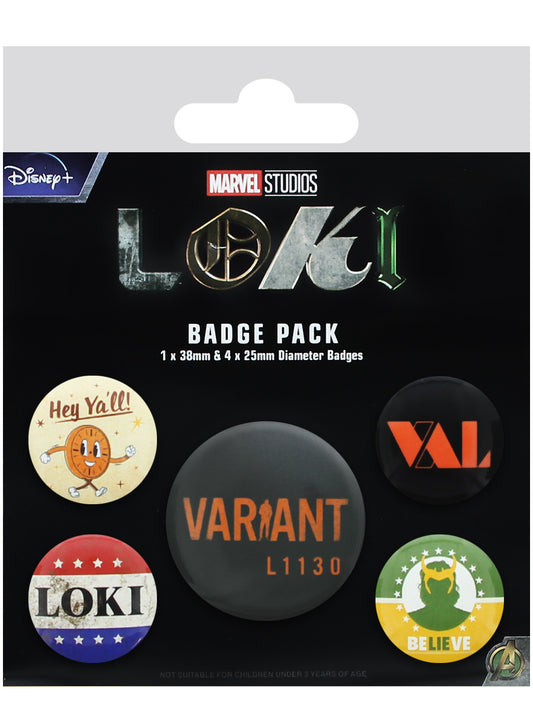 Loki TVA Badge Pack
