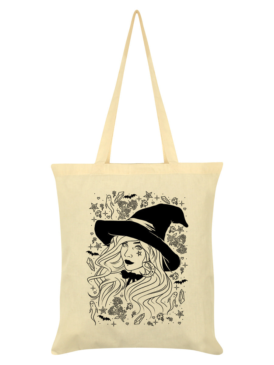 Psychic Witch Cream Tote Bag