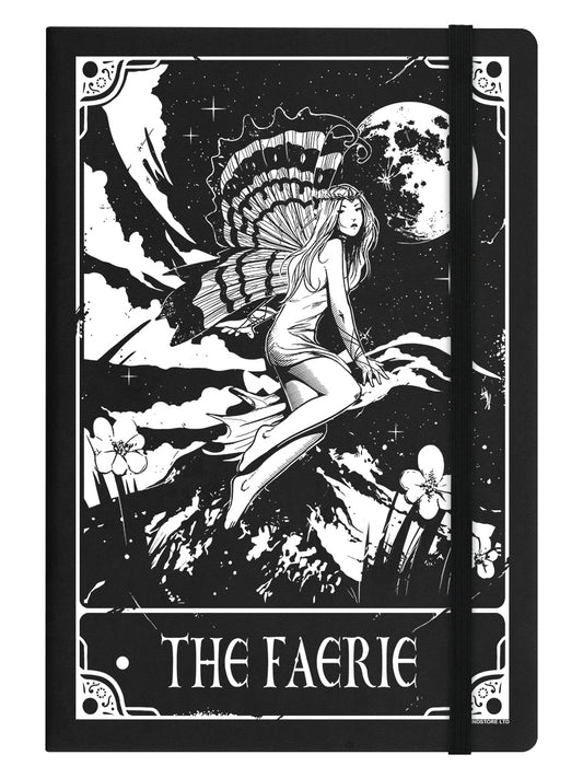 Deadly Tarot The Faerie Black A5 Hard Cover Notebook