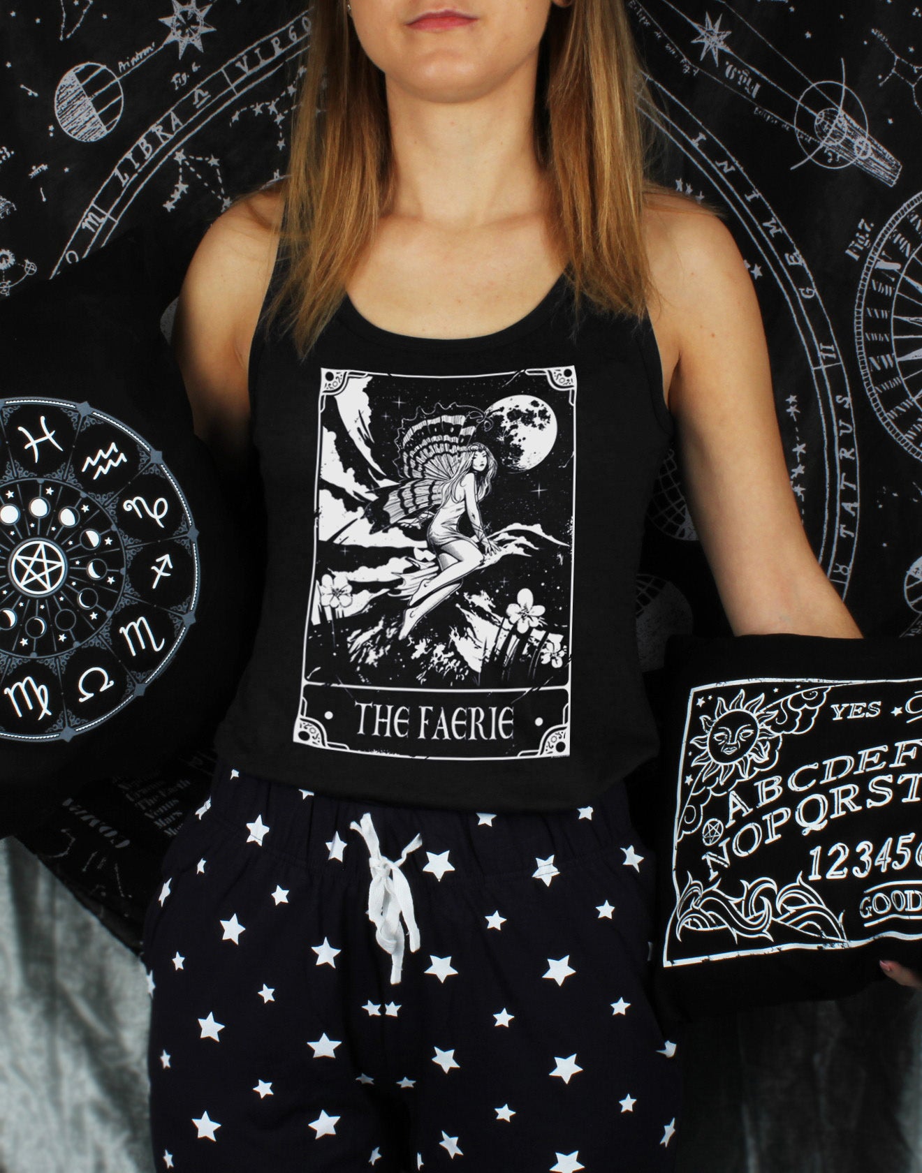 Deadly Tarot The Faerie Ladies Long Pyjama Set