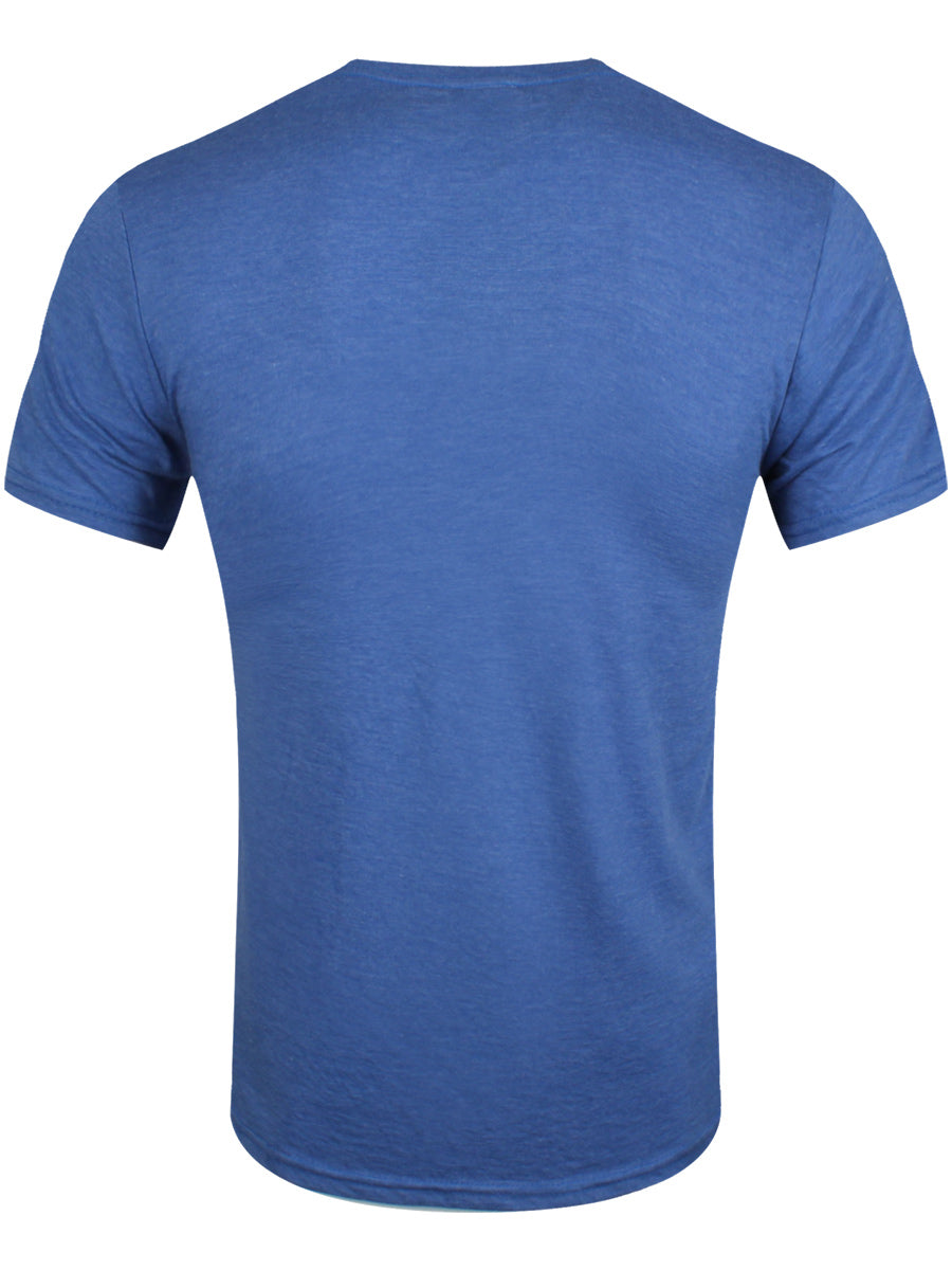 Jaws Quint's Shark Fishing Men's Heather Blue T-Shirt