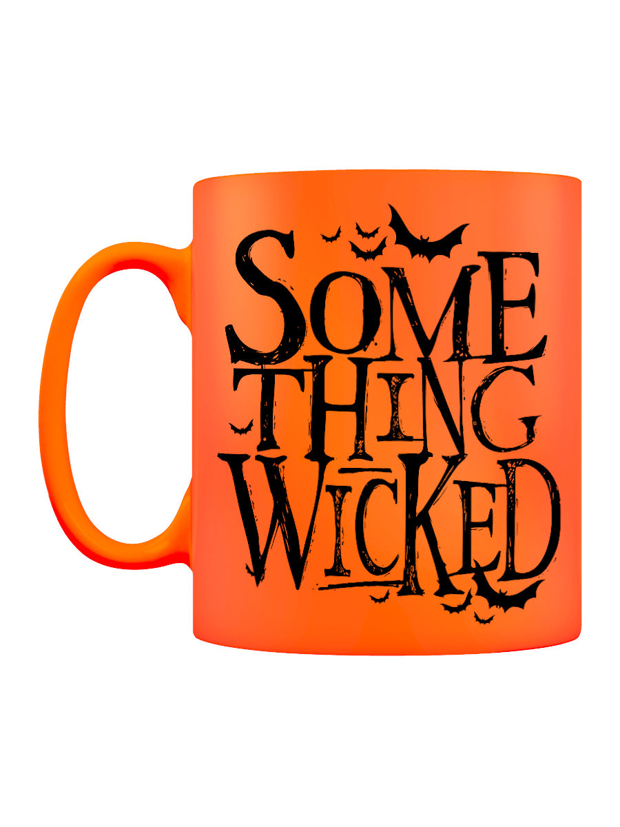 Something Wicked Orange Neon Halloween Mug