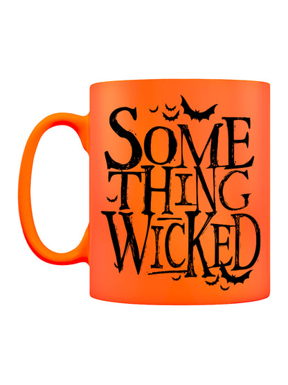 Something Wicked Orange Neon Halloween Mug