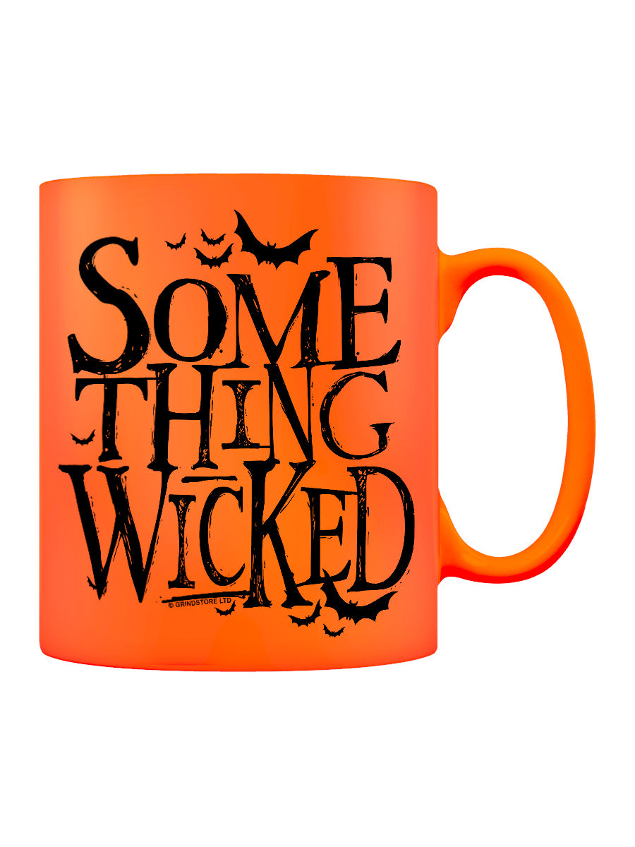 Something Wicked Orange Neon Halloween Mug