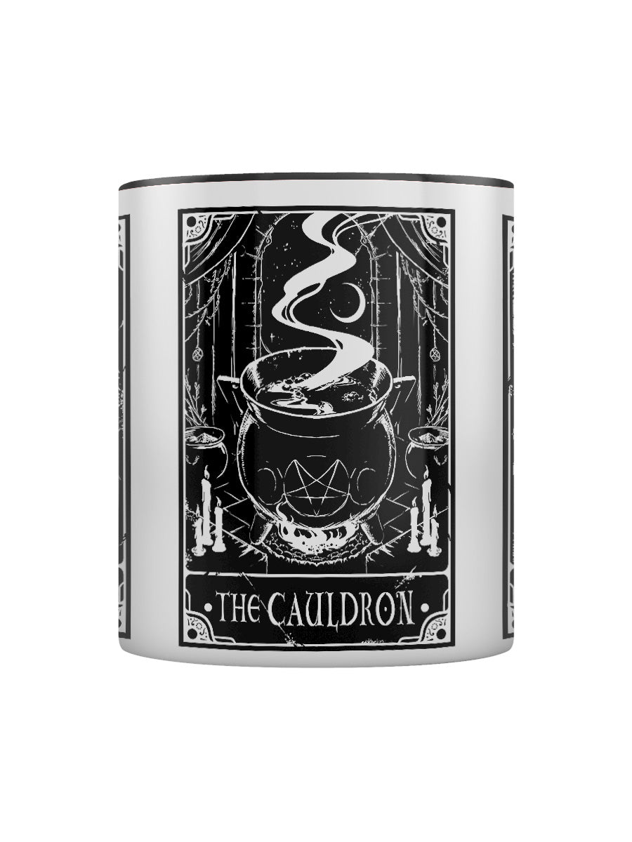 Deadly Tarot The Witch, The Cauldron & The Familiar Black Inner 2-Tone Mug