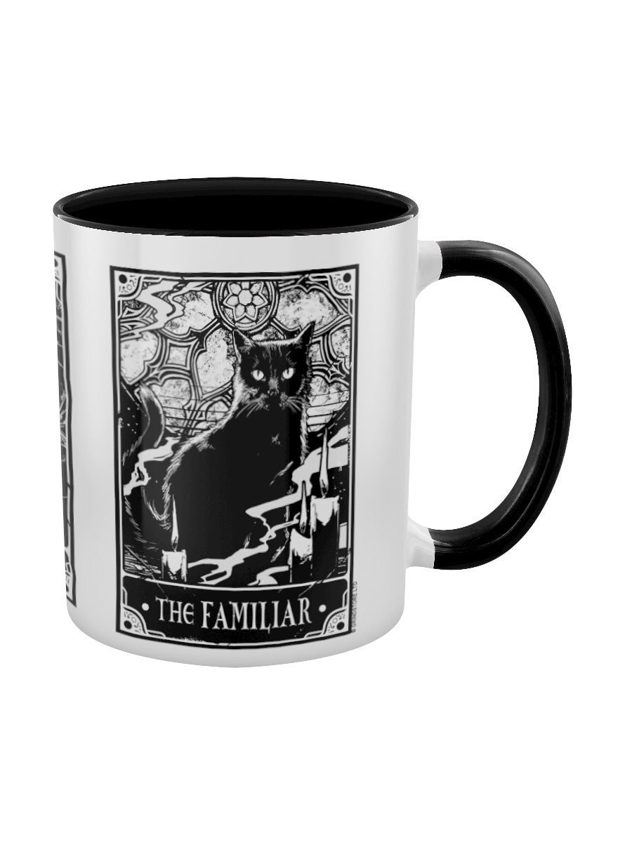 Deadly Tarot The Witch, The Cauldron & The Familiar Black Inner 2-Tone Mug