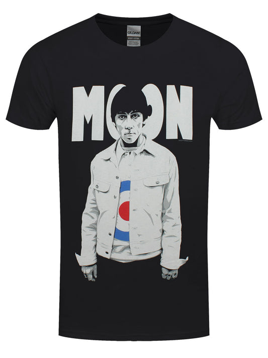 Keith Moon Moon Target Men's Black T-Shirt