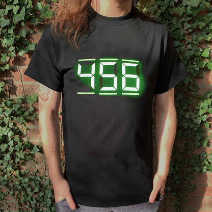 Squid Game 456 Digital Text Men's Black T-Shirt