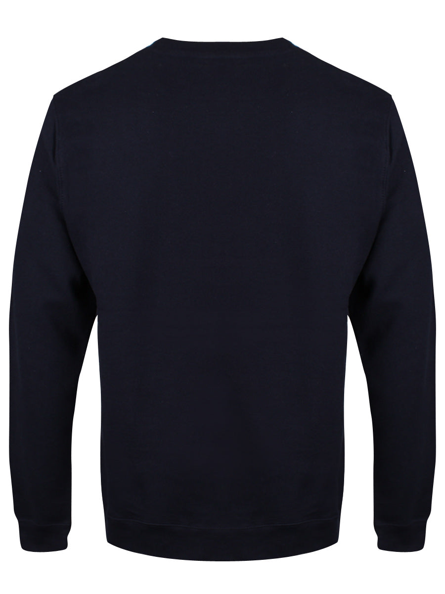 Make It Snow Men's Navy Blue Christmas Jumper