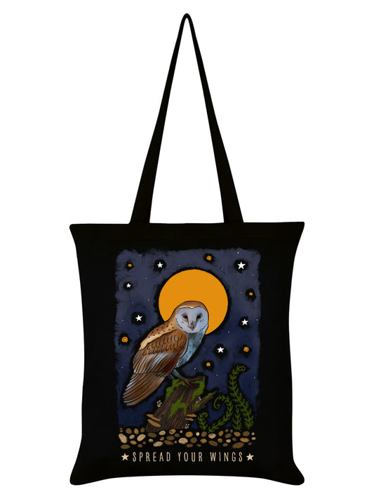 Majestic Flight Spread Your Wings Black Tote Bag