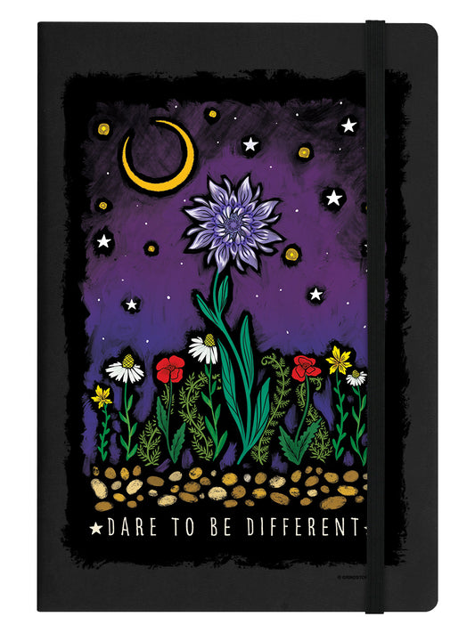 Force of Nature Dare To Be Different Black A5 Hard Cover Notebook