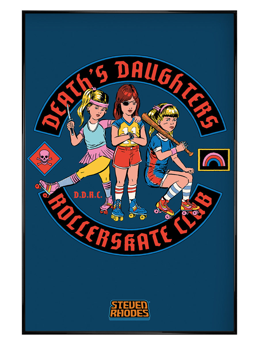 Steven Rhodes Death's Daughters Rollerskate Club Maxi Poster