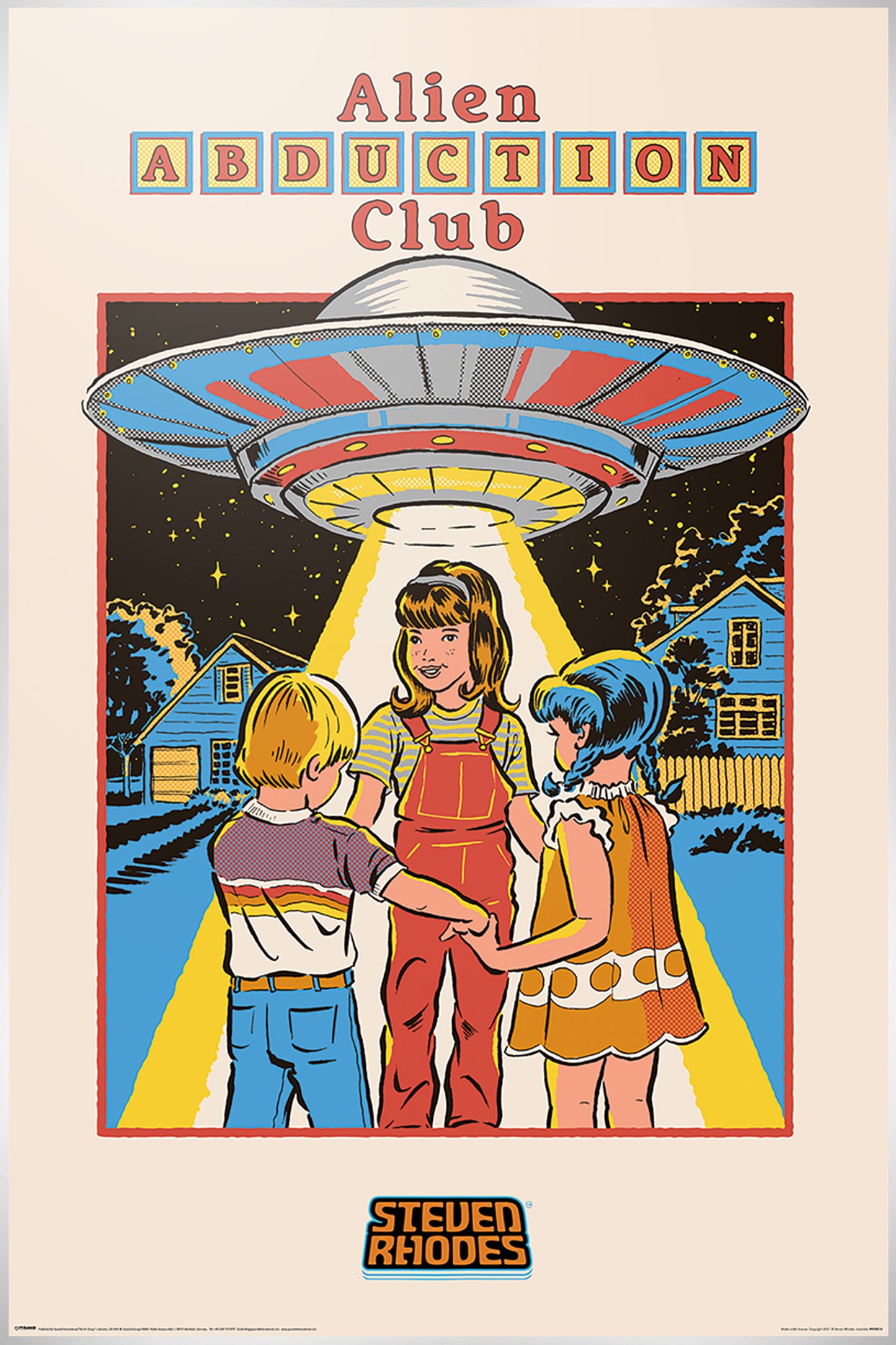 Steven Rhodes Alien Abduction Club Maxi Poster