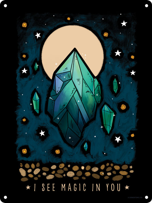 Magical World I See Magic In You Mini Tin Sign