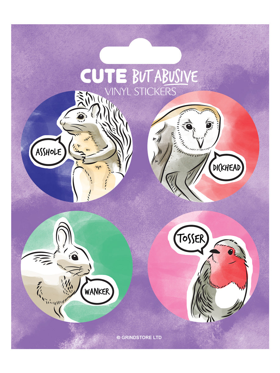 Cute But Abusive Sticker Set