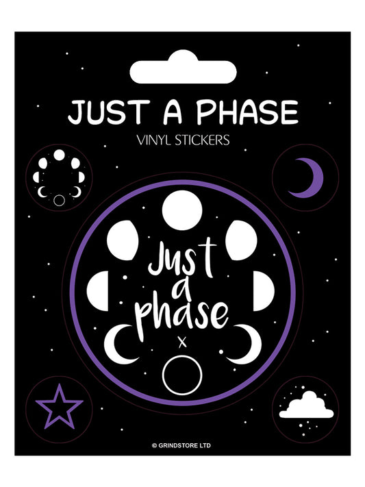 Just A Phase Vinyl Sticker Set