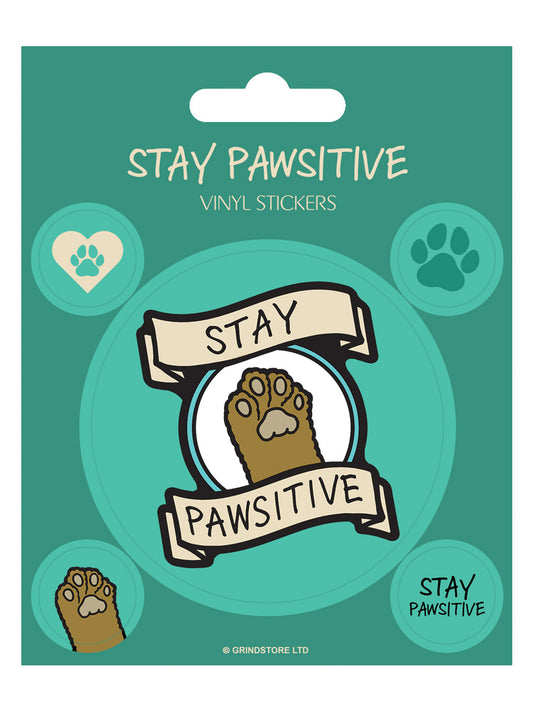 Stay Pawsitive Vinyl Sticker Set