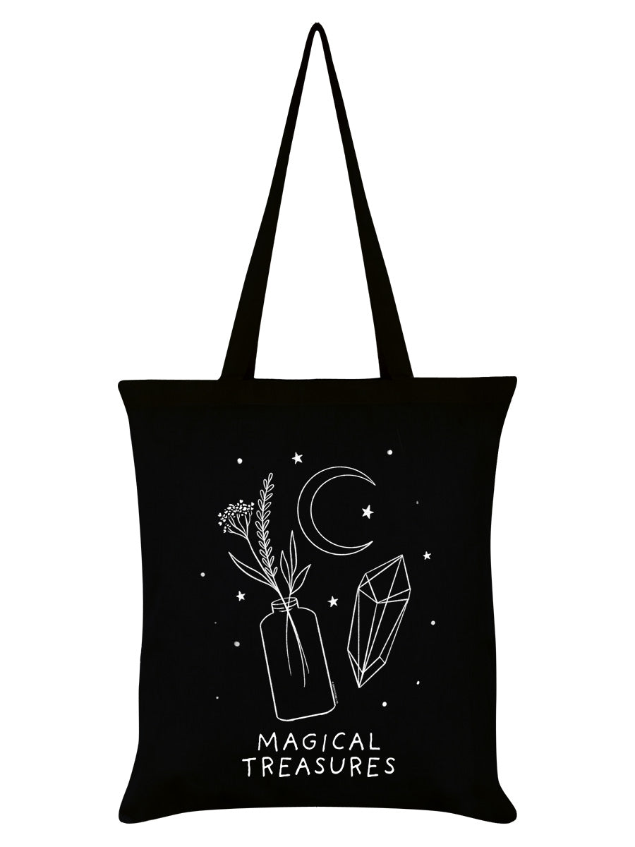 Magical Treasures Black Tote Bag