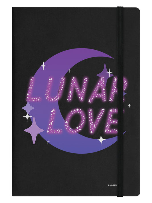 Lunar Love Black A5 Hard Cover Notebook