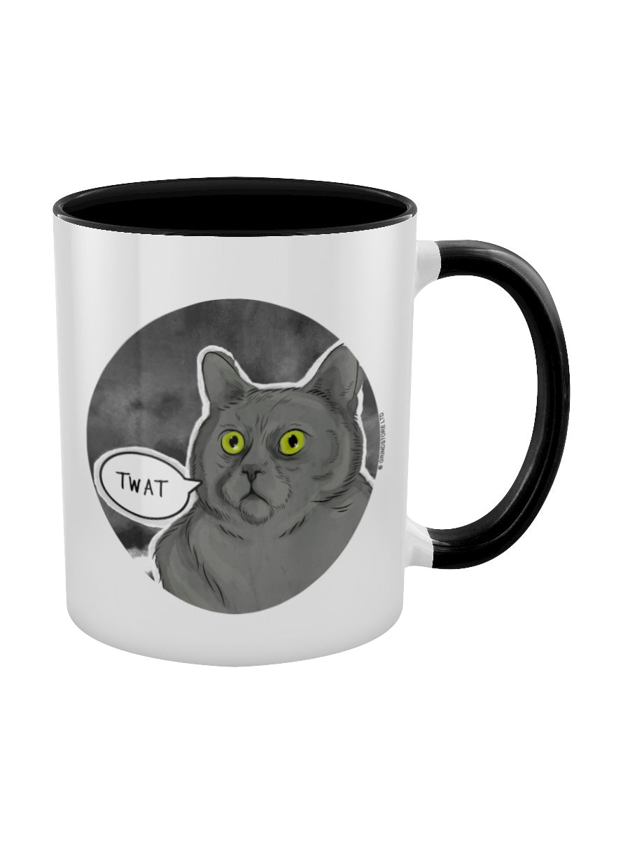 Cute But Abusive Twat Black Inner 2-Tone Mug